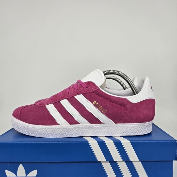 adidas Other - New adidas Gazelle Semi Lucid Fuchsia Cloud White Kids Shoes Size 6